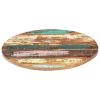 Round Table Top 27.6" 0.98"-1.06" Solid Reclaimed Wood - Multicolour