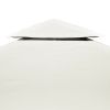 Gazebo Cover Canopy Replacement 1 oz/ft² Cream White 9.8'x9.8' - White