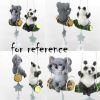 Cute Forest Animal Wind Chimes Panda Swing Resin Bells Room Hanging Decoration - Default