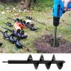 9 Size Garden Auger Drill Bit Tool Ground Drill Earth Drill Spiral Hole Digger Flower Planter Seed Planting Gardening Fence Yard - 5X22cm - CN