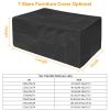 210D Waterproof Outdoor Furniture Cover Windproof Dustproof Patio Furniture Protector Oxford Cloth Garden L Size - L