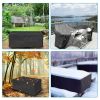 210D Waterproof Outdoor Furniture Cover Windproof Dustproof Patio Furniture Protector Oxford Cloth Garden S Size - S