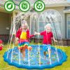 100/170 CM Children Pet Water Mat Summer Beach Inflatable Water Spray Pad Lawn Swimming Pool Mat Pet Sprinkler Outdoor Game Toy - 100cm Blue - China