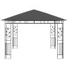 Gazebo with Mosquito Net 9.8'x9.8'x9' Anthracite 0.6 oz/ft² - Grey