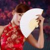 20/30/50pcs Hand-Painted Foldable Paper Fan White Folding Elegant Hand Fan Portable Party Wedding Supplies Gift Dance Fan Decor - 30PCS - China