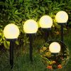 2/4/8pcs Led Solar Garden Light Solar Lamp Outdoor Waterproof Lawn Light Pathway Landscape Lamp For Home Yard Driveway Lawn Park - White light - 4pcs