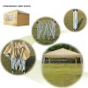 3 x 3m Two Doors & Two Windows Practical Waterproof Right-Angle Folding Tent Khaki - as picture