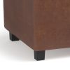 Avalon - Storage Ottoman - Distressed Saddle Brown - as Pic