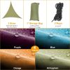 13.12ft Shade Sail Patio Cover Shade Canopy Camping Sail Awning Sail Sunscreen Shelter Triangle Cover - Purple