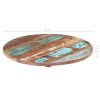 Round Table Top 27.6" 0.98"-1.06" Solid Reclaimed Wood - Multicolour