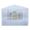 3 x 3m Two Doors & Two Windows Practical Waterproof Right-Angle Folding Tent White - as picture