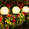 2/4/8pcs Led Solar Garden Light Solar Lamp Outdoor Waterproof Lawn Light Pathway Landscape Lamp For Home Yard Driveway Lawn Park - Warm light - 4pcs