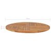 Table Top Solid Teak Wood Round 1" 35.4" - Brown