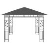 Gazebo with Mosquito Net 9.8'x9.8'x9' Anthracite 0.6 oz/ft² - Grey