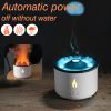 360ML Volcanic Flame Aroma Diffuser Air Humidifier Essential Oil Diffusers Smoke Ring Volcano Eruption Fragrance Machines Indoor - EU plug - CN