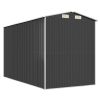 Garden Shed Anthracite 75.6"x140.6"x87.8" Galvanized Steel - Anthracite