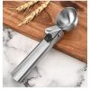 Ice Cream Scoops Stacks Stainless Steel Ice Cream Digger Non-Stick Fruit Ice Ball Maker Watermelon Ice Cream Spoon Tool - Silver