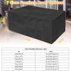 210D Waterproof Outdoor Furniture Cover Windproof Dustproof Patio Furniture Protector Oxford Cloth Garden 2XL Size - 2XL