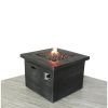 Living Source International Fiber Reinforced Concrete Propane/Natural Gas Fire Pit Table  - 1