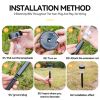 Solar Outdoor Lights New Garden Lamps Powered Waterproof Landscape Path for Yard Backyard Lawn Patio Decorative LED Lighting - Warm