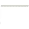 Manual Retractable Awning 157.5"x118.1" Cream - Cream