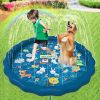 100/170 CM Children Pet Water Mat Summer Beach Inflatable Water Spray Pad Lawn Swimming Pool Mat Pet Sprinkler Outdoor Game Toy - 100cm Blue - China