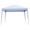 3 x 3m Practical Waterproof Right-Angle Folding Tent White - as picture