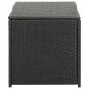 Patio Storage Box Poly Rattan 39.3"x19.6"x19.6" Black - Black