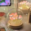 Tulip Night Light DIY Handmade lamp Tulip Flowers Lamp Heat Shrinkable Film Home Room Decor Exquisite Gift For Mother Girlfriend - 13 Flowers - CN