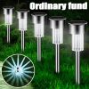 Solar Outdoor Lights New Garden Lamps Powered Waterproof Landscape Path for Yard Backyard Lawn Patio Decorative LED Lighting - Warm