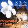 Solar Outdoor Light Folding LED Soccer Light Bulb Portable Emergency Lamp USB Rechargeable Search Lights Waterproof Camping Lamp - Single battery - CN