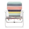 56*60*63cm 100kg Oxford Cloth White Iron Frame Beach Chair Color small size - as picture