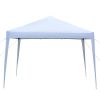 3 x 3m Practical Waterproof Right-Angle Folding Tent White - as picture