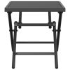 Folding Patio Table Anthracite 15"x15"x15" Steel Mesh - Anthracite