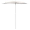 Garden Half Parasol with Pole 70.9"x35.4" Sand - Cream