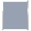 Patio Retractable Side Awning 63"x118" Gray - Grey