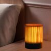 Retro Wood Table Lamp Creative Wood Grain Bedside Lamp Charging Night Light Wooden Base Vintage Desk Lamp Bedroom Birthday Gift - Upgrade C - China