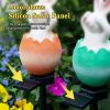 Cute Solar Garden Lights Easter Rabbit Solar LED Lights Waterproof Resin Landscape Lamp Outdoor Solar Lights Party Pathway Yard - LLA0012112-B - CN