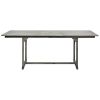 Patio Dining Table (59.1"-78.7")x39.4"x29.5" Solid Acacia Wood - Grey