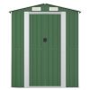 Garden Shed Green 75.6"x75.2"x87.8" Galvanized Steel - Green