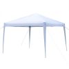 3 x 3m Practical Waterproof Right-Angle Folding Tent White - as picture