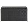 Patio Storage Box Poly Rattan 39.3"x19.6"x19.6" Black - Black