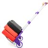 Portable Aluminium Cart Folding Dolly Push Truck Hand Collapsible Trolley Luggage Purple - Purple