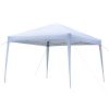 3 x 3m Practical Waterproof Right-Angle Folding Tent White - as picture