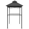 BBQ Gazebo 7.9'x4.9'x8.4' Anthracite Steel - Anthracite