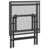 Folding Patio Table Anthracite 15"x15"x15" Steel Mesh - Anthracite