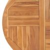 Table Top Solid Teak Wood Round 1" 35.4" - Brown