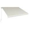 Manual Retractable Awning 157.5"x118.1" Cream - Cream