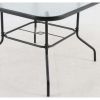 6-Piece Outdoor Patio Dining Set - Black