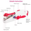 Portable Mini Sewing Machine Electric Cordless Mending Machine Handy Stitch Sewing Machine for Home Travel